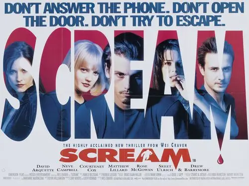 Scream (1996) Women's Colored  Long Sleeve T-Shirt - idPoster.com