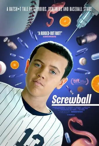 Screwball (2019) White T-Shirt - idPoster.com