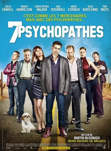 Seven Psychopaths (2012) White T-Shirt - idPoster.com