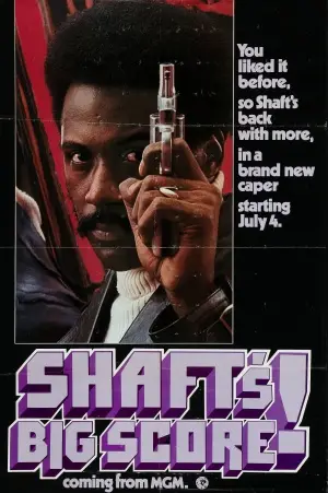 Shaft's Big Score! (1972) Men's Colored  Long Sleeve T-Shirt - idPoster.com