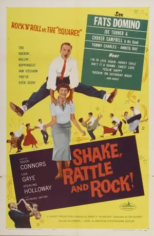 Shake, Rattle n Rock! (1956) Women's Colored Tank-Top - idPoster.com