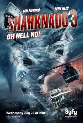 Sharknado 3 (2015) White T-Shirt - idPoster.com