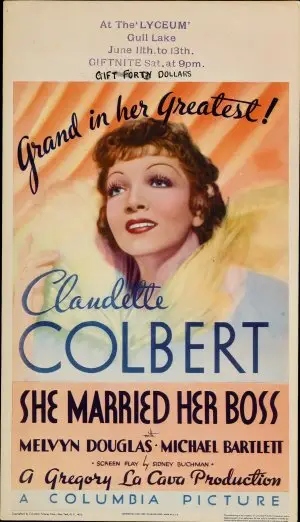 She Married Her Boss (1935) White T-Shirt - idPoster.com