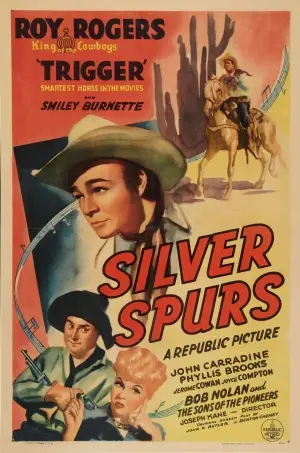 Silver Spurs (1943) Drawstring Backpack - idPoster.com