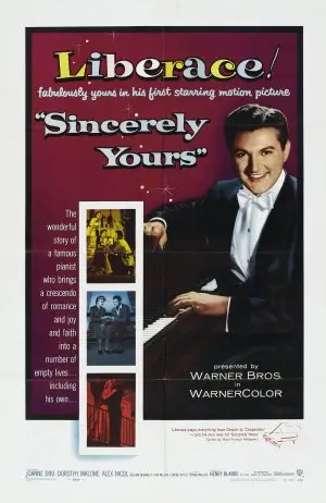 Sincerely Yours (1955) White Tank-Top - idPoster.com