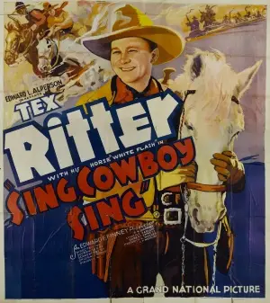 Sing, Cowboy, Sing (1937) White Tank-Top - idPoster.com