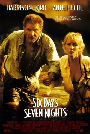 Six Days Seven Nights (1998) Drawstring Backpack - idPoster.com