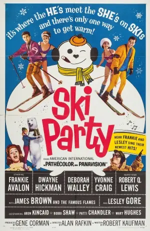 Ski Party (1965) White T-Shirt - idPoster.com