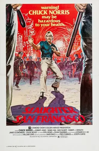 Slaughter in San Francisco (1981) Men's Colored  Long Sleeve T-Shirt - idPoster.com