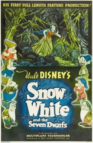 Snow White and the Seven Dwarfs (1937) White T-Shirt - idPoster.com