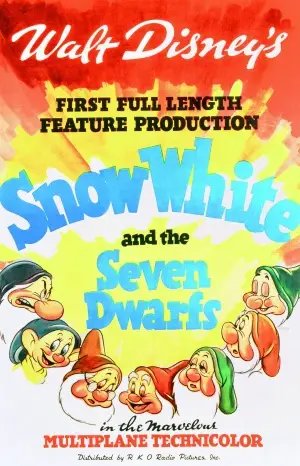 Snow White and the Seven Dwarfs (1937) Men's Colored T-Shirt - idPoster.com