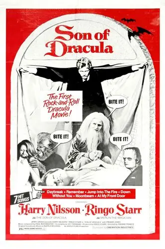 Son of Dracula (1974) White T-Shirt - idPoster.com