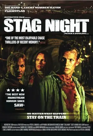 Stag Night (2008) White T-Shirt - idPoster.com