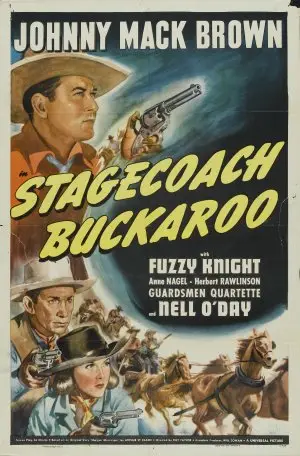 Stagecoach Buckaroo (1942) Drawstring Backpack - idPoster.com