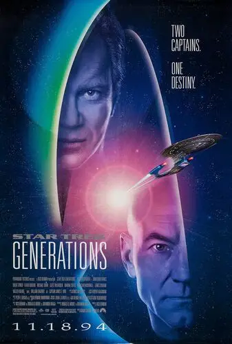 Star Trek Generations (1994) Men's Colored  Long Sleeve T-Shirt - idPoster.com