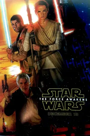 Star Wars The Force Awakens (2015) Men's Colored  Long Sleeve T-Shirt - idPoster.com