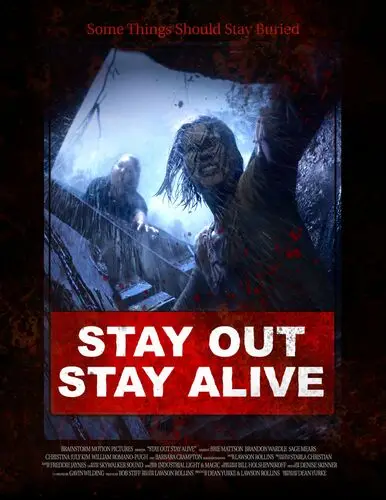 Stay Out Stay Alive (2019) Drawstring Backpack - idPoster.com