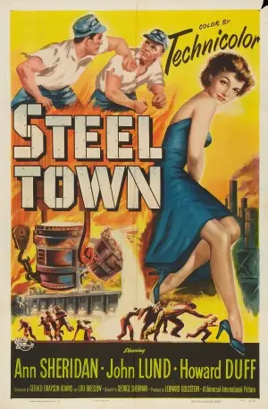 Steel Town (1952) Women's Colored Tank-Top - idPoster.com