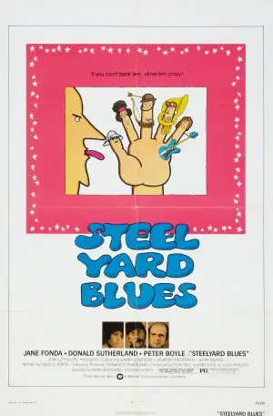 Steelyard Blues (1973) Men's Colored  Long Sleeve T-Shirt - idPoster.com