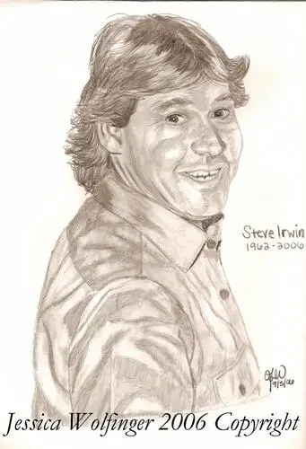 Steve Irwin - Crocodile Hunter Drawstring Backpack - idPoster.com