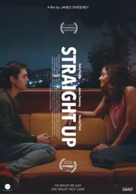 Straight Up (2019) White Tank-Top - idPoster.com