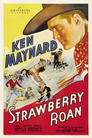 Strawberry Roan (1933) Men's Colored  Long Sleeve T-Shirt - idPoster.com