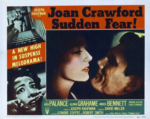Sudden Fear (1952) Women's Colored T-Shirt - idPoster.com