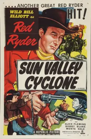 Sun Valley Cyclone (1946) White Tank-Top - idPoster.com