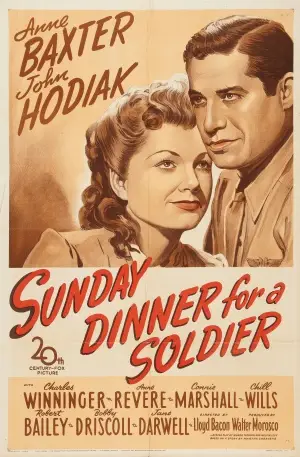 Sunday Dinner for a Soldier (1944) Men's Colored Hoodie - idPoster.com