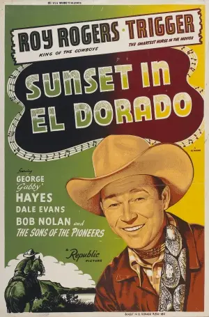 Sunset in El Dorado (1945) Men's Colored T-Shirt - idPoster.com