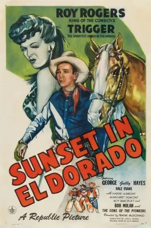 Sunset in El Dorado (1945) Women's Colored T-Shirt - idPoster.com
