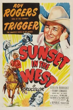 Sunset in the West (1950) Baseball Cap - idPoster.com