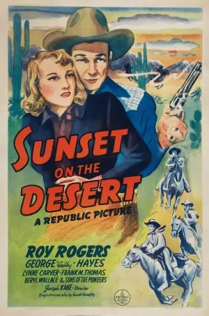 Sunset on the Desert (1942) Women's Colored Hoodie - idPoster.com
