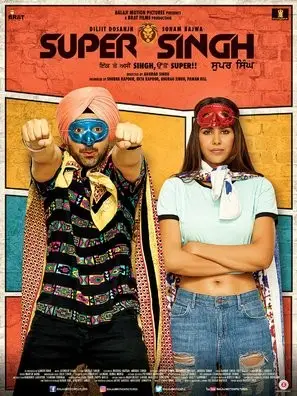 Super Singh (2017) Women's Colored  Long Sleeve T-Shirt - idPoster.com