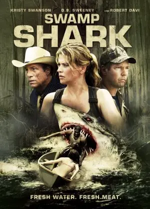 Swamp Shark (2011) Men's Colored  Long Sleeve T-Shirt - idPoster.com