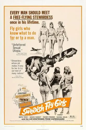 Swedish Fly Girls (1971) Women's Colored Hoodie - idPoster.com