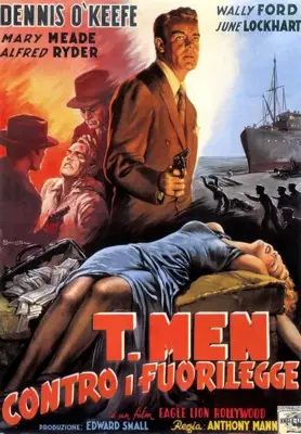T-Men (1947) Men's Colored  Long Sleeve T-Shirt - idPoster.com