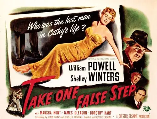 Take One False Step (1949) White T-Shirt - idPoster.com