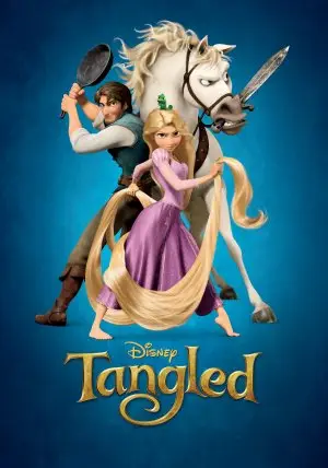 Tangled (2010) Women's Colored  Long Sleeve T-Shirt - idPoster.com