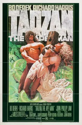 Tarzan, the Ape Man (1981) Men's Colored  Long Sleeve T-Shirt - idPoster.com
