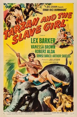 Tarzan and the Slave Girl (1950) Women's Colored Tank-Top - idPoster.com