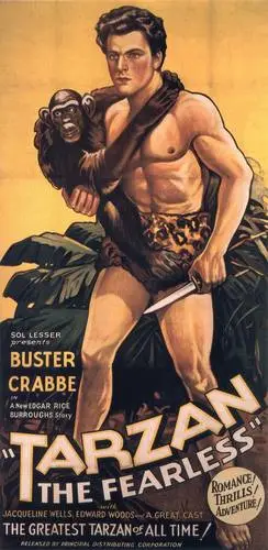 Tarzan the Fearless (1933) Men's Colored  Long Sleeve T-Shirt - idPoster.com