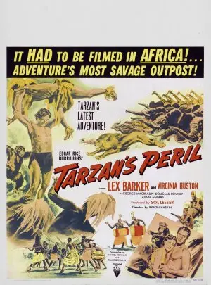Tarzans Peril (1951) Women's Colored Tank-Top - idPoster.com