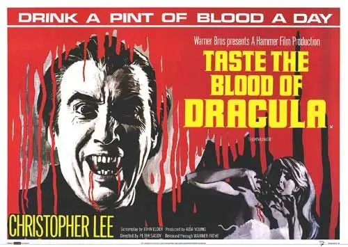 Taste the Blood of Dracula (1970) White T-Shirt - idPoster.com