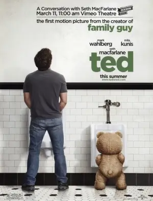 Ted (2012) White T-Shirt - idPoster.com