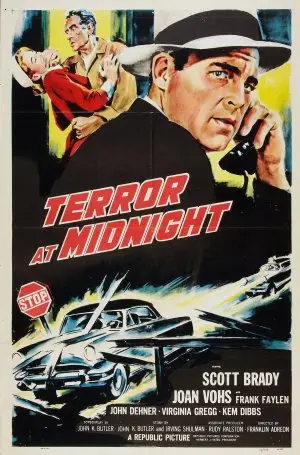 Terror at Midnight (1956) Drawstring Backpack - idPoster.com