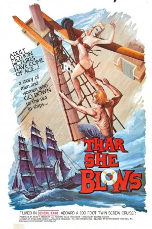 Thar She Blows! (1968) Men's Colored  Long Sleeve T-Shirt - idPoster.com