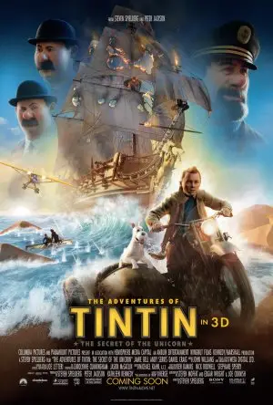 The Adventures of Tintin: The Secret of the Unicorn (2011) White T-Shirt - idPoster.com