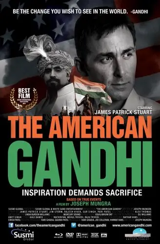 The American Gandhi (2013) White T-Shirt - idPoster.com