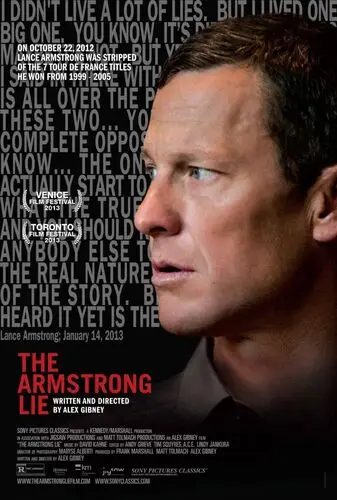The Armstrong Lie (2013) White T-Shirt - idPoster.com